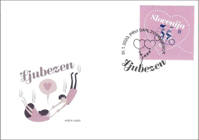 VOŠČILNA ZNAMKA - LJUBEZEN